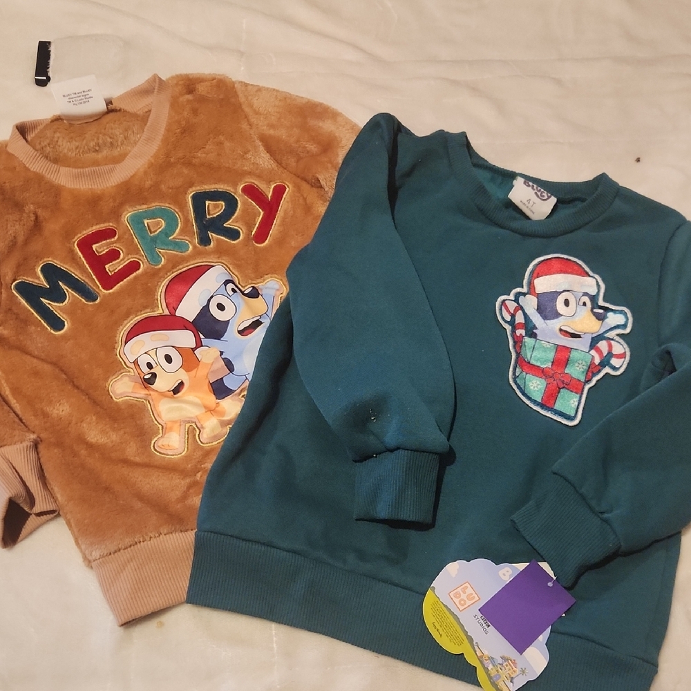 Christmas, Holiday, Fun And Festive Toddler 4T, BLUEY Holiday Sweaters